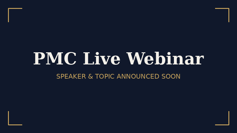 PMC Live Webinar with Chris Paton